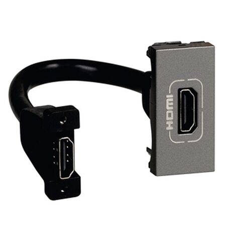 Arteor modular - HDMI socket/mechanism v1.4 1 module magnesium