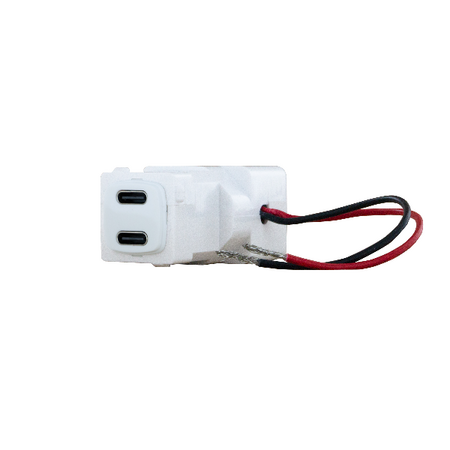 Arteor Type C+C 15W USB Charger Mechanism White