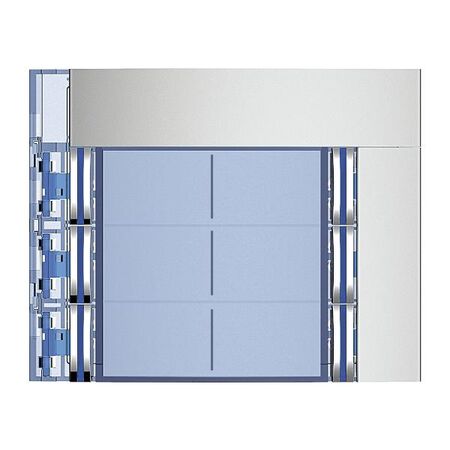 Bticino Sfera New Double Column 6 Pushbutton Front Cover Plate Allmetal
