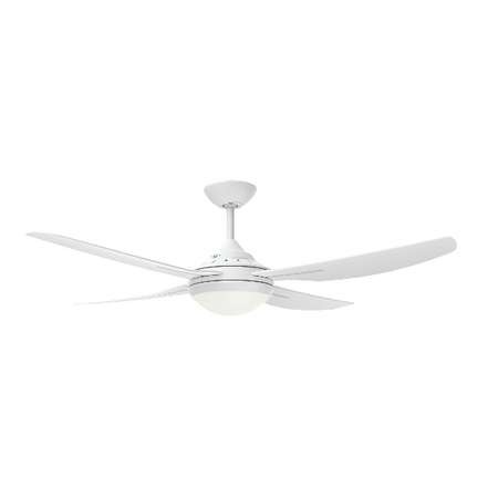 HPM Serene 4 Blade AC Ceiling Fan with Light 1320mm 52in White