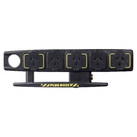 HPM Plug Boss Heavy Duty 5 Outlet Powerboard