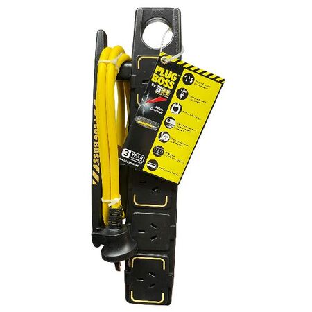 HPM Plug Boss Heavy Duty 5 Outlet Powerboard