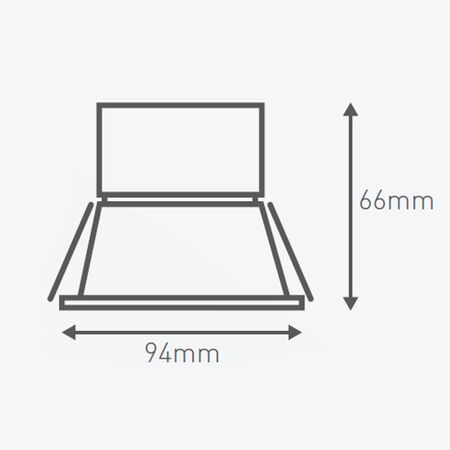 HPM DLI 5W 515lm LED Cool White Dimmable Downlight with Integrated Driver 70mm Brushed Chrome - Pack of 4