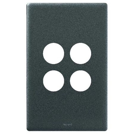 Excel Life Switch Coverplate 4 Gang Urban Grey
