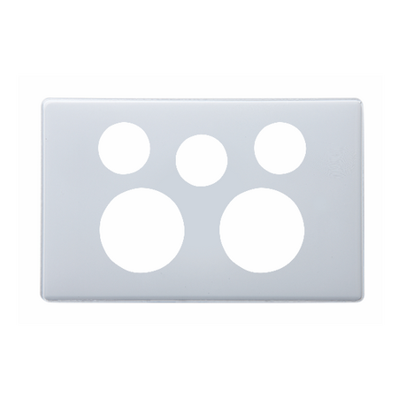 Excel Life Horizontal Double Powerpoint Coverplate with Extra Function Hole Ice