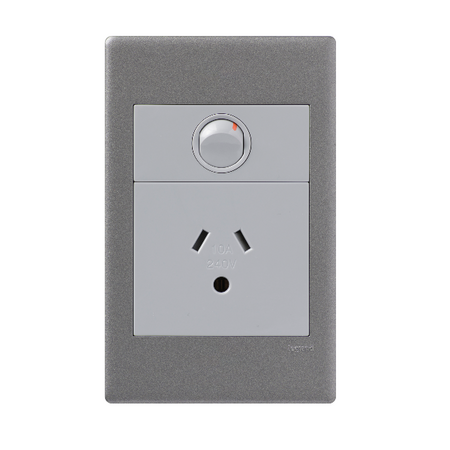 Excel Life 10A Round-Earth Vertical Single Powerpoint Urban Grey