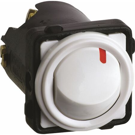 Excel Life - Rocker switch mechanism 2 way 20A 20AX 240V a.c. with red dot White