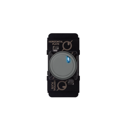 EXCEL LIFE PUSH-BUTTON MECHANISM EXTRA-LOW VOLTAGE WITH LED INDICATOR 5A URBAN GREY OR GLOSS BLACK