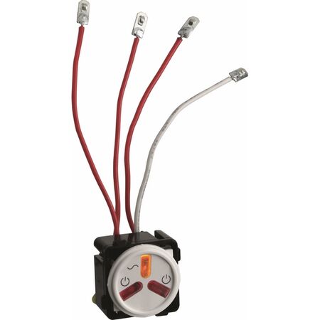 Excel Life - Indicator mechanism Amber power available 2 x red power supplied indicator 250V a.c. white