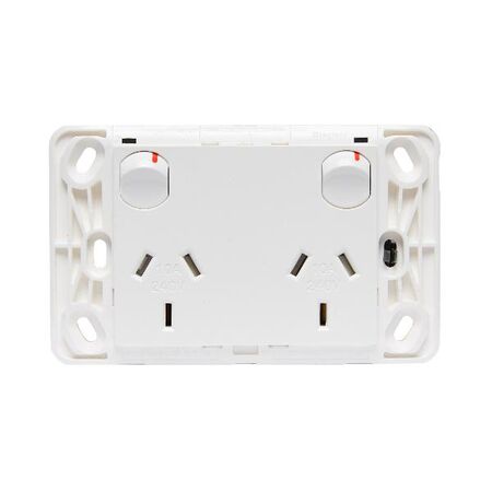 HPM VIVO 10A Horizontal Double Power Point Grid & Mech White