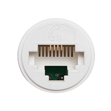 HPM VIVO Cat3 RJ11 Phone Outlet White