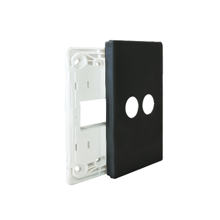Excel Life Smart Grid & Plate for 1 Wireless Master Switch or Blind Switch Matt Black