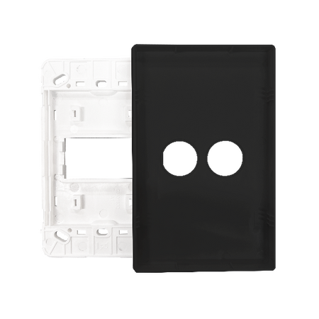 Excel Life Smart Grid & Plate for 1 Wireless Master Switch or Blind Switch Matt Black