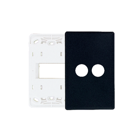 Excel Life Smart Grid & Plate for 1 Wireless Master Switch or Blind Switch Matt Black