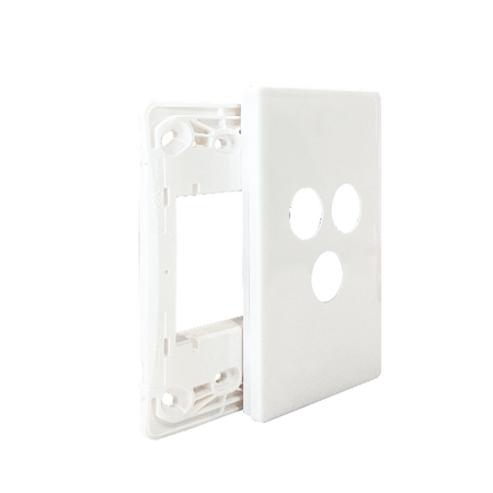 Excel Life Smart Grid & Plate for 1 Smart Switch / Dimmer and 1 Wireless Master Switch / Blind Switch Matt White