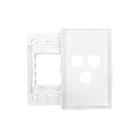 Excel Life Smart Grid & Plate for 1 Smart Switch / Dimmer and 1 Wireless Master Switch / Blind Switch Matt White