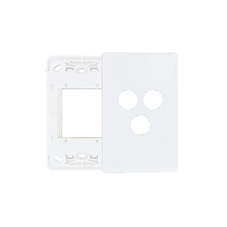 Excel Life Smart Grid & Plate for 1 Smart Switch / Dimmer and 1 Wireless Master Switch / Blind Switch Matt White