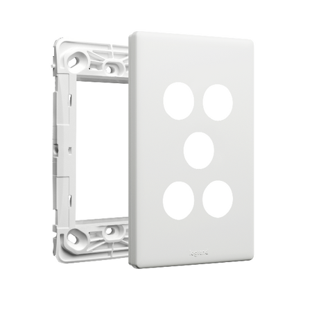 Excel Life Smart Grid & Plate for 1 Smart Switch / Dimmer and 2 Wireless Master Switch / Blind Switch Matt White