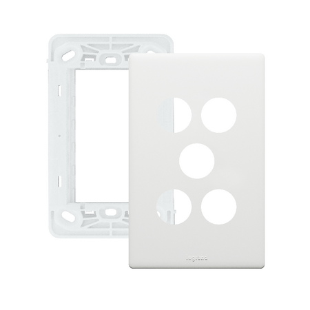 Excel Life Smart Grid & Plate for 1 Smart Switch / Dimmer and 2 Wireless Master Switch / Blind Switch Matt White