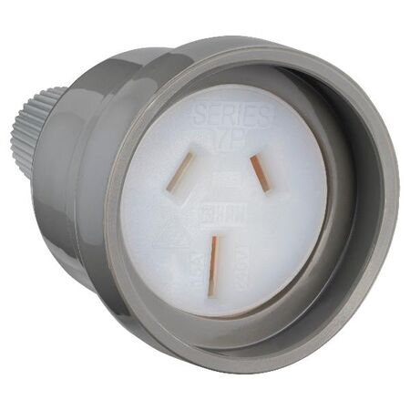 HPM 15A 3 Pin Extension Socket Outlet Grey