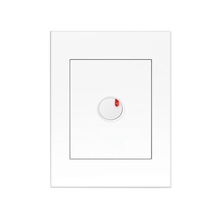 HPM VIVO 350VA 2 Wire Push Button Cover Plate White