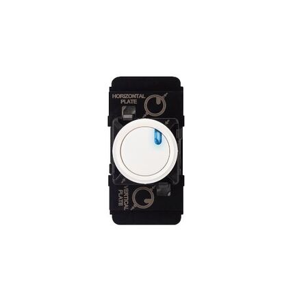 HPM VIVO 10A 2 Way Push Button Mechanism with LED indicator Gloss White or Dark grey