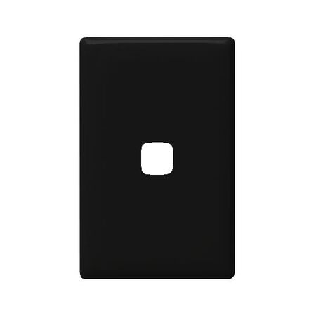 Linea - Grid & plate only 1 gang black