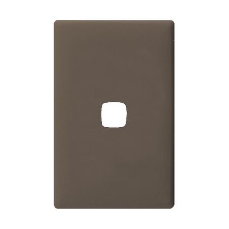 Linea - Coverplate 1 gang soft touch dark grey