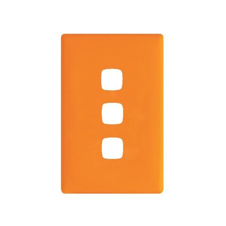 Linea Coverplate 3 gang orange crush