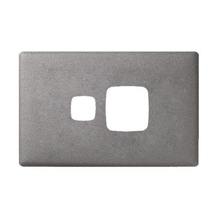 Linea Powerpoint coverplate 1 gang gun metal