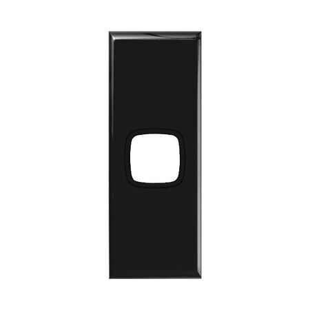 Excel - Architrave coverplate 1 gang black