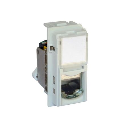 Bticino Living Now Cat6A UTP 1 Module Data Socket White