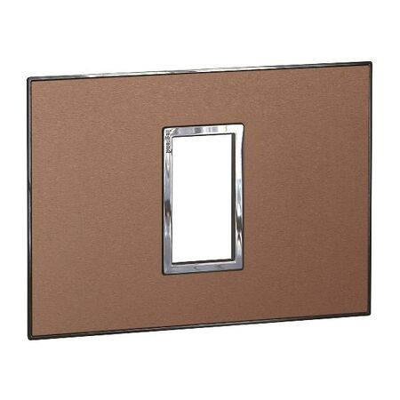 ARTEOR Square 1 Module Horizontal Coverplate Pink Champagne