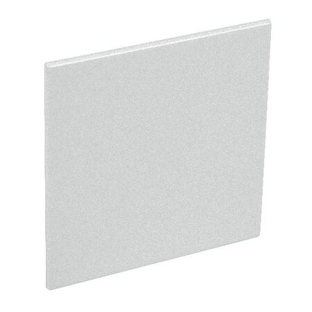 ARTEOR Blank Plate 1 Gang Soft Aluminium
