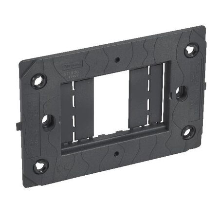 Arteor modular series - Grid horizontal 2 or 3 module 84mm mounting centres dark grey