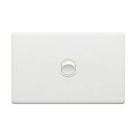 Excel Life Single Pole Double Throw Horizontal Rocker Switch 1 Gang Matt White