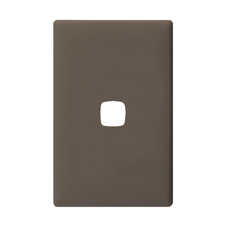 Linea - Coverplate 1 gang soft touch dark grey