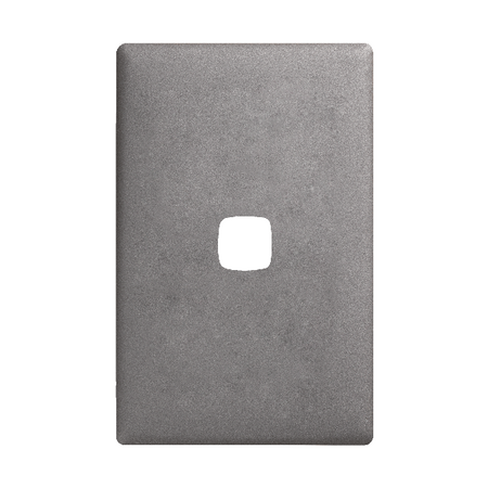 Linea - Coverplate 1 gang gun metal