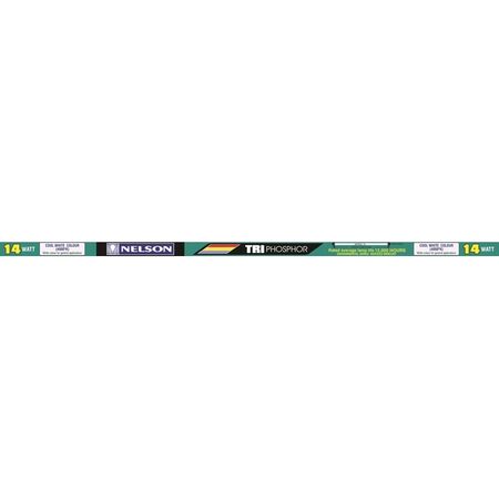 Nelson - Fluorescent T5 lamp Straight - 14W cool white 4000K 549mm - Rated average 12000 hours life