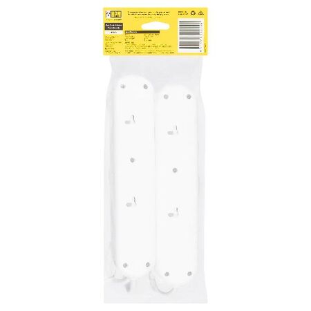 HPM Standard 4 Outlet Powerboard White - Twin Pack