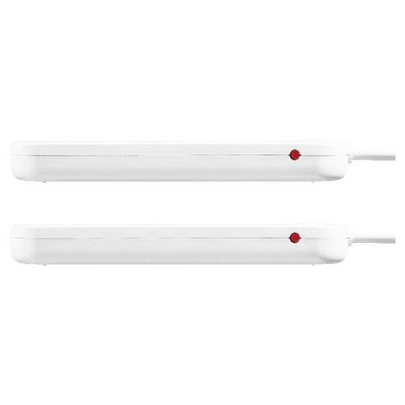 HPM Standard 4 Outlet Powerboard White - Twin Pack