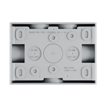 AQUA Life 16A IP66 Weatherproof Surface Mount 1 Gang Switch Limestone Grey