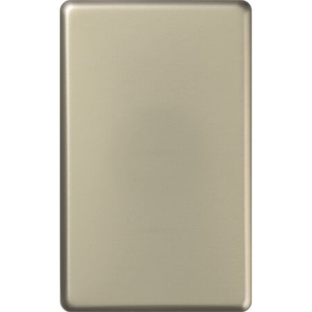Excel - Blank Switch Coverplate - Matt Silver