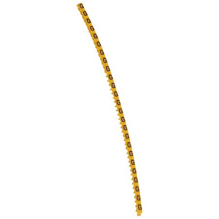 CAB3 - Markers for terminal blocks and wiring 0.15 to 0.5mm² black letters on yellow background 0.15-0.5mm² letter G pack of 300