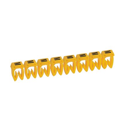 CAB3 - Markers for wiring 4 to 6mm² numbers - colour code 4-6mm² letter M pack of 300