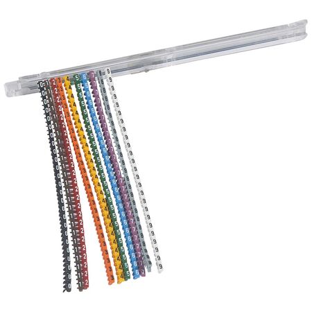 CAB3 - Set of markers (digits) 0.15-0.5mm² (250 digits from 0 to 9) pack of 2500 markers + 10 applicators