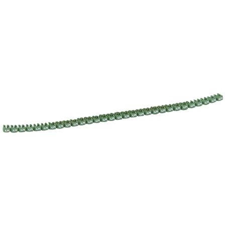 CAB3 - Markers for wiring 1.5 to 2.5 mm² numbers - colour code 1.5-2.5mm² green number 5 pack of 1200