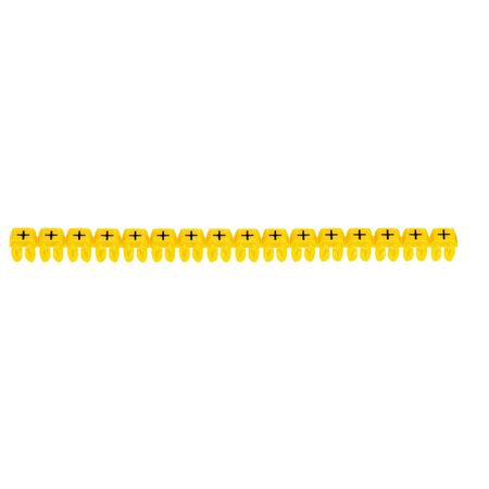 CAB3 - Markers for wiring 4 to 6mm² black symbols on yellow background 4-6mm² symbol + pack of 300