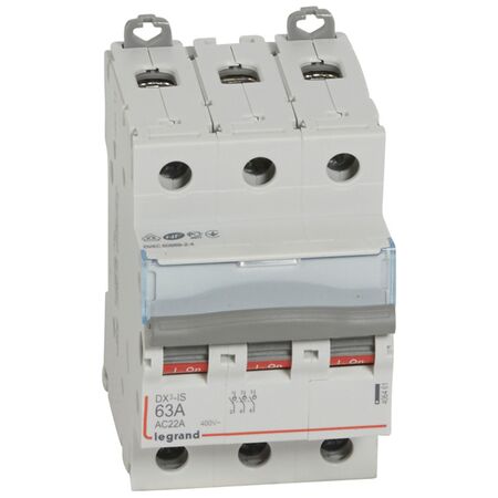 Isolating switch - 400V a.c. 3 pole 63A 3 module