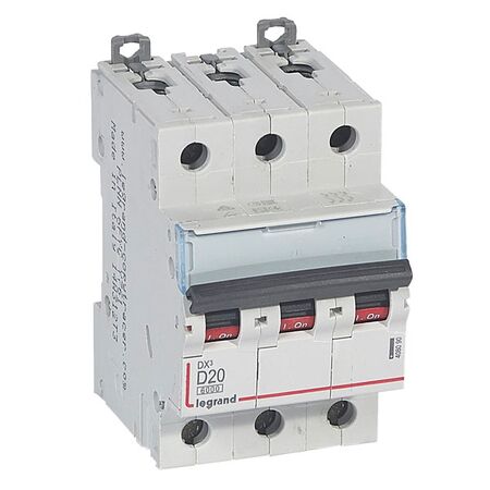 Miniature Circuit Breaker DX3 240V a.c - 3P D 20A 6KA